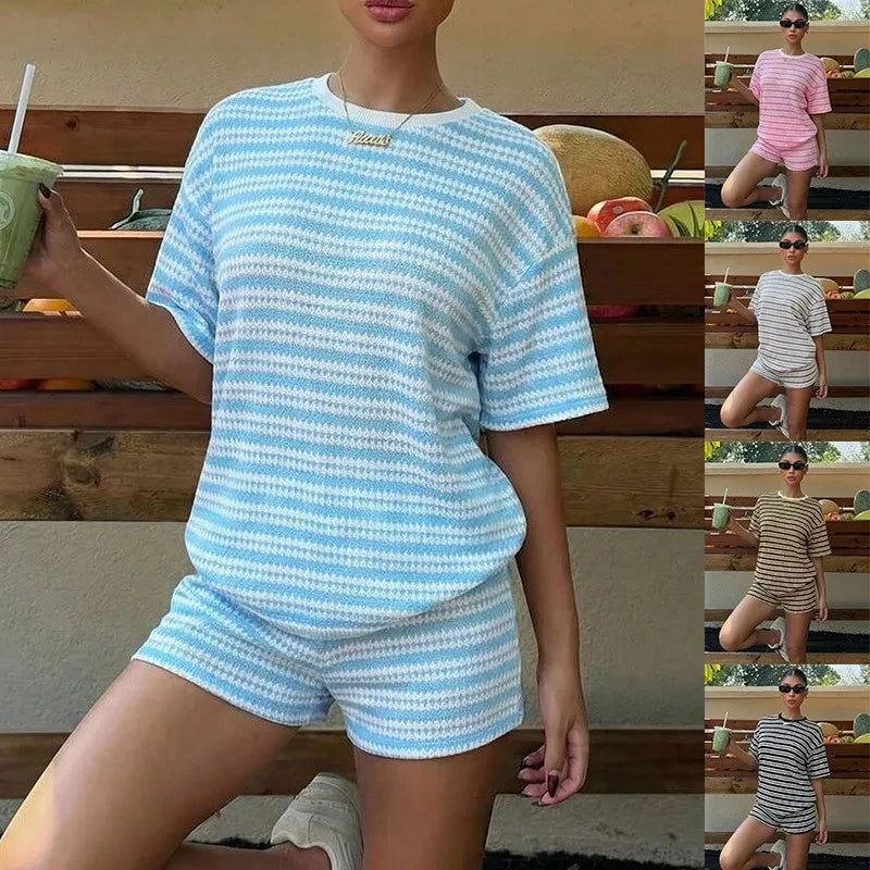 Casual Cotton Two Piece Set