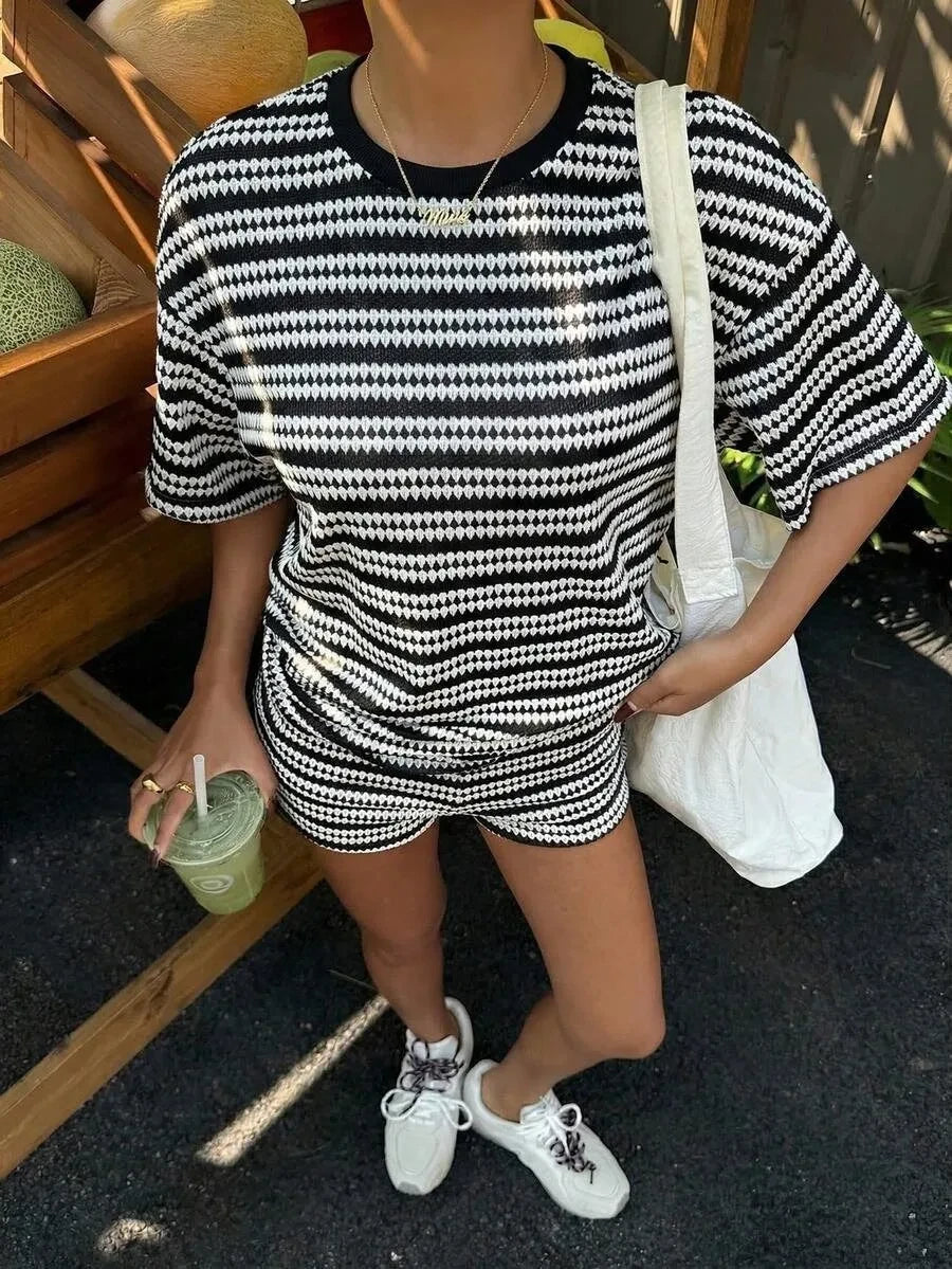 Casual Cotton Two Piece Set