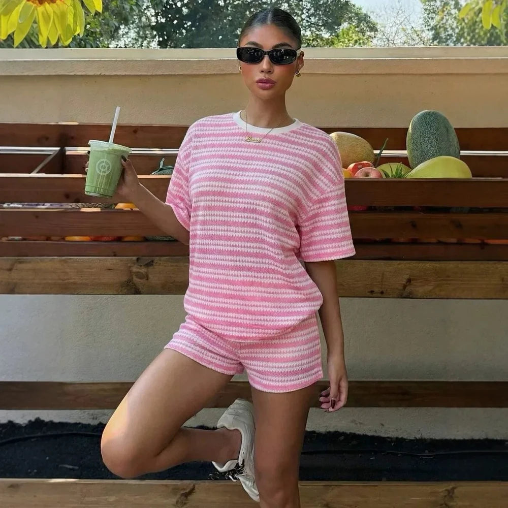 Casual Cotton Two Piece Set
