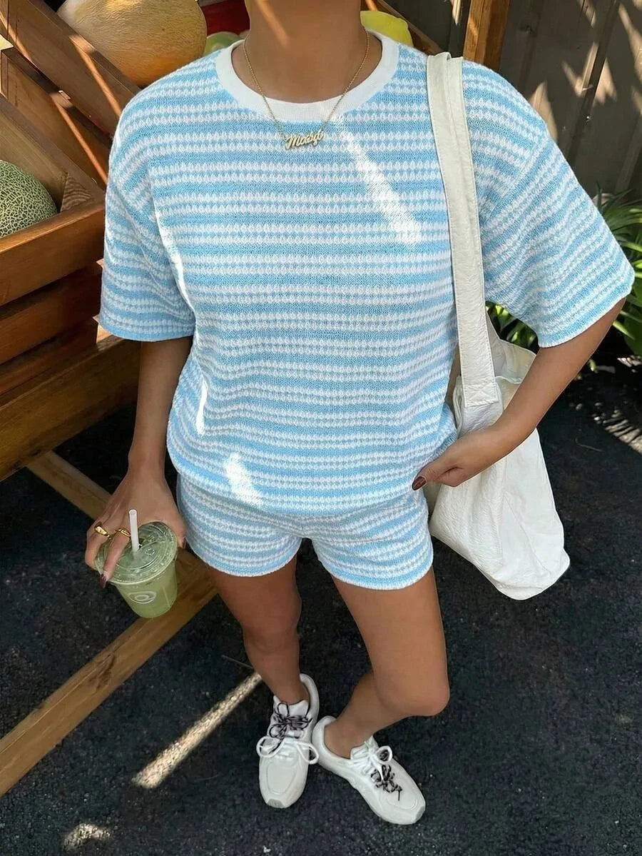 Casual Cotton Two Piece Set