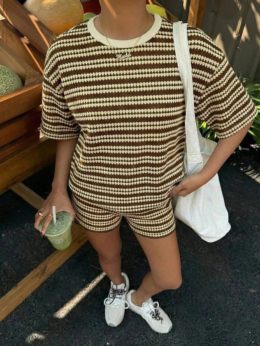 Casual Cotton Two Piece Set
