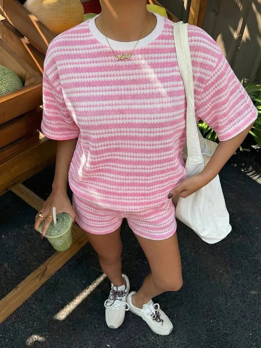 Casual Cotton Two Piece Set