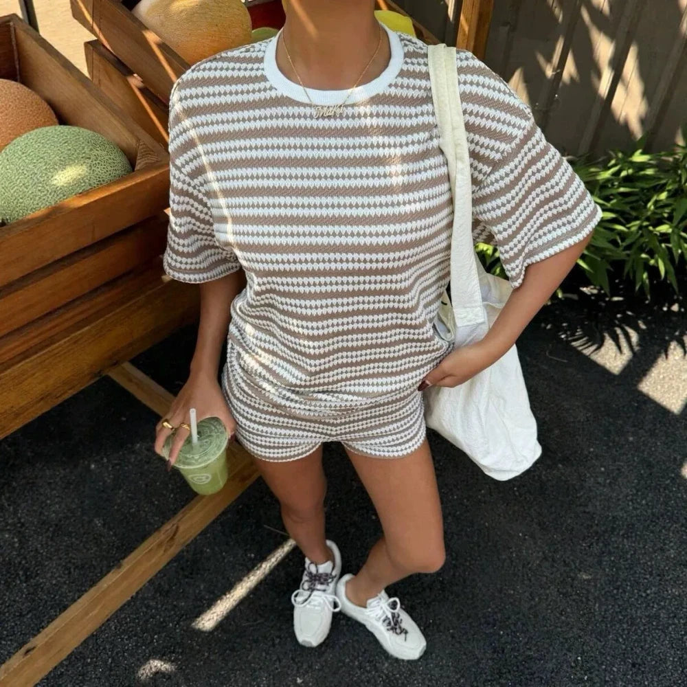 Casual Cotton Two Piece Set