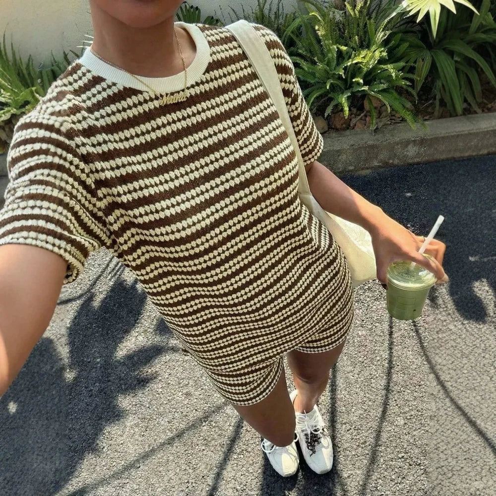 Casual Cotton Two Piece Set