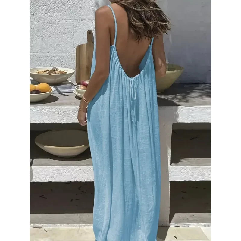Breathable Casual Maxi Dress