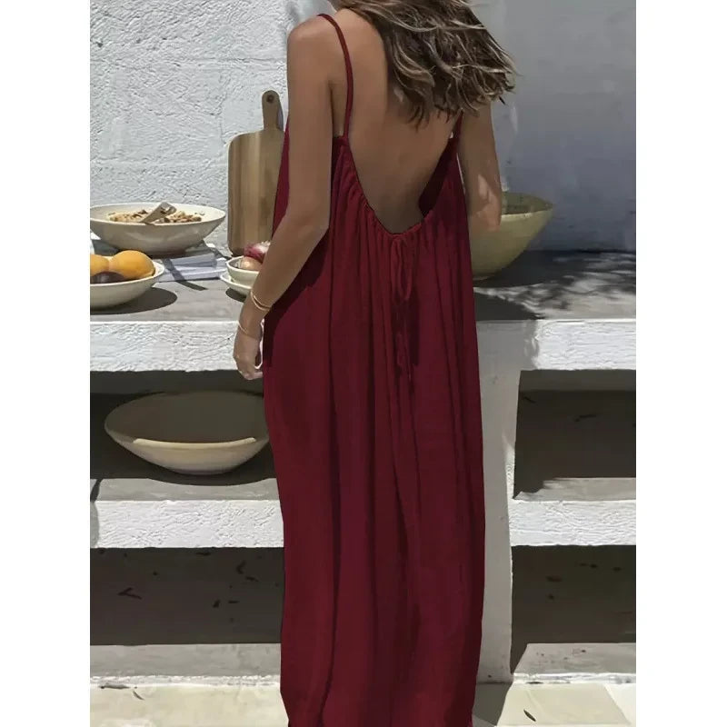 Breathable Casual Maxi Dress