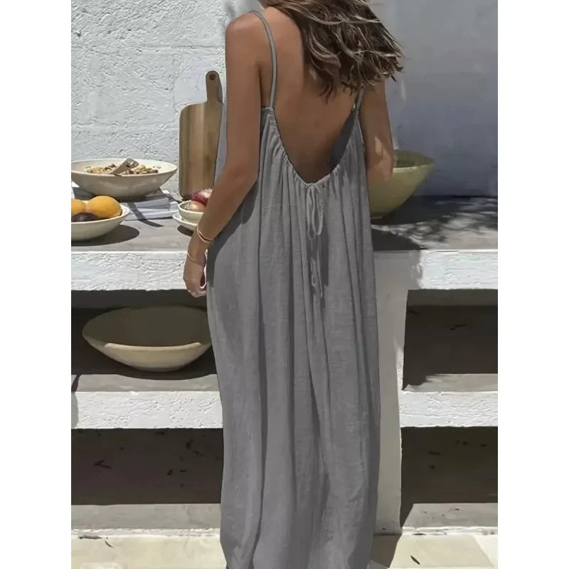 Breathable Casual Maxi Dress