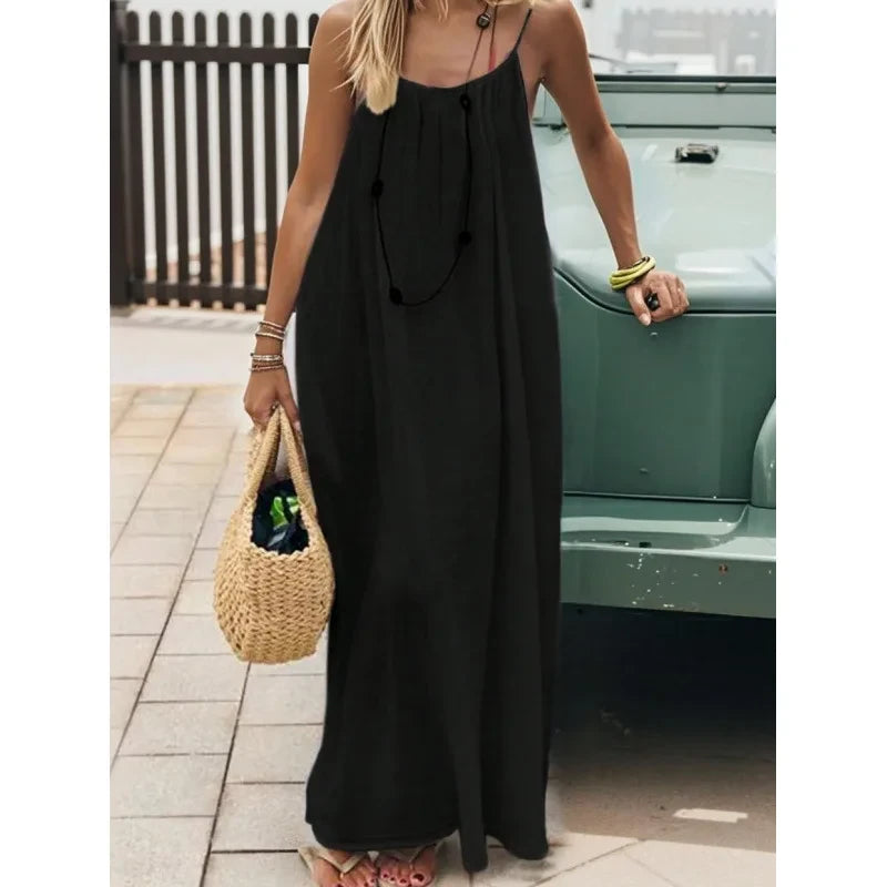 Breathable Casual Maxi Dress