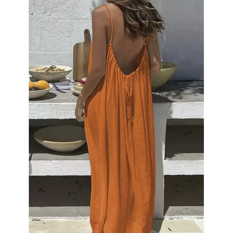 Breathable Casual Maxi Dress