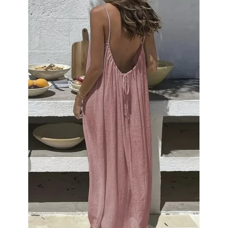 Breathable Casual Maxi Dress