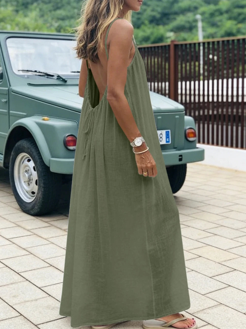 Breathable Casual Maxi Dress