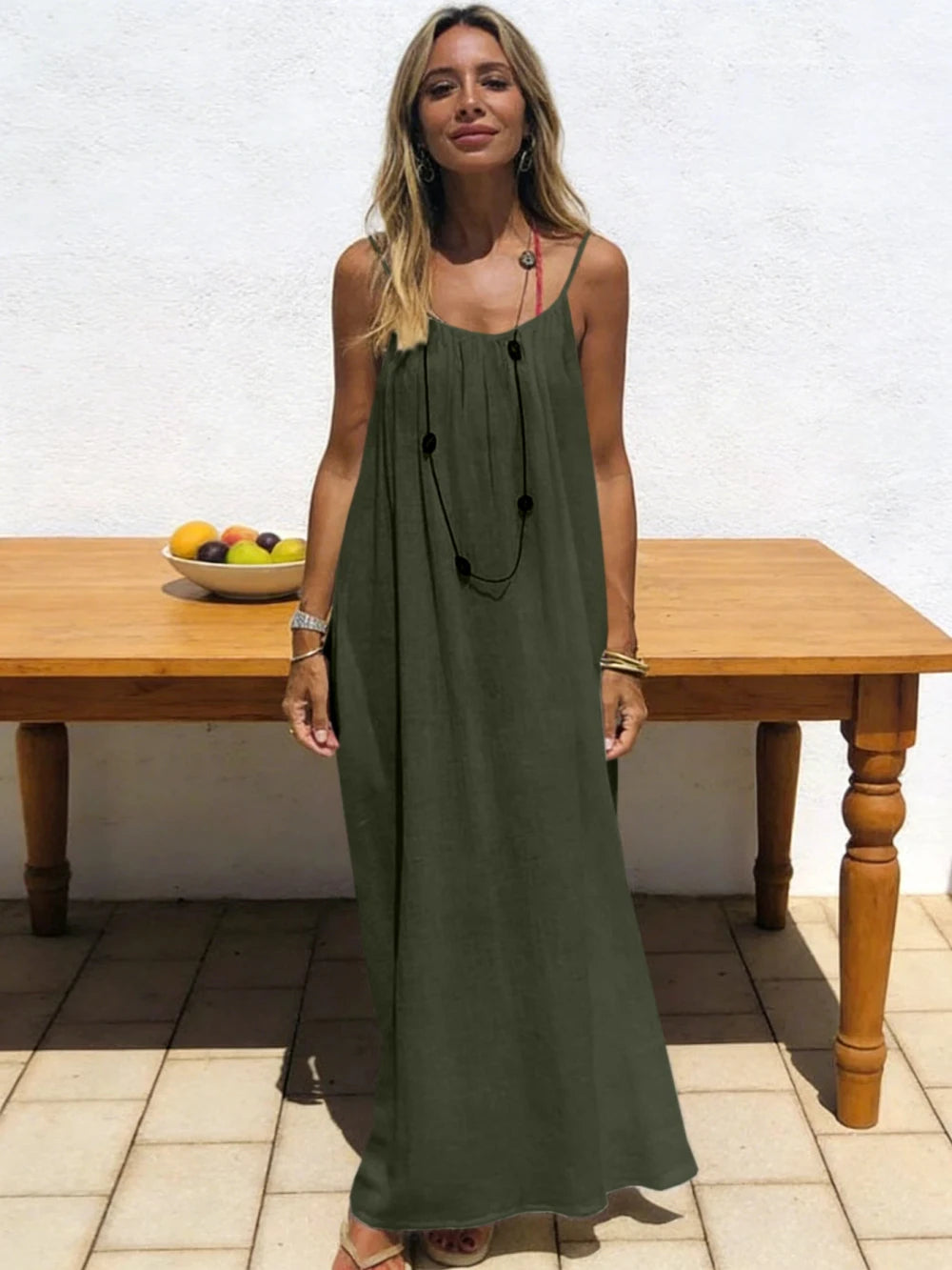 Breathable Casual Maxi Dress